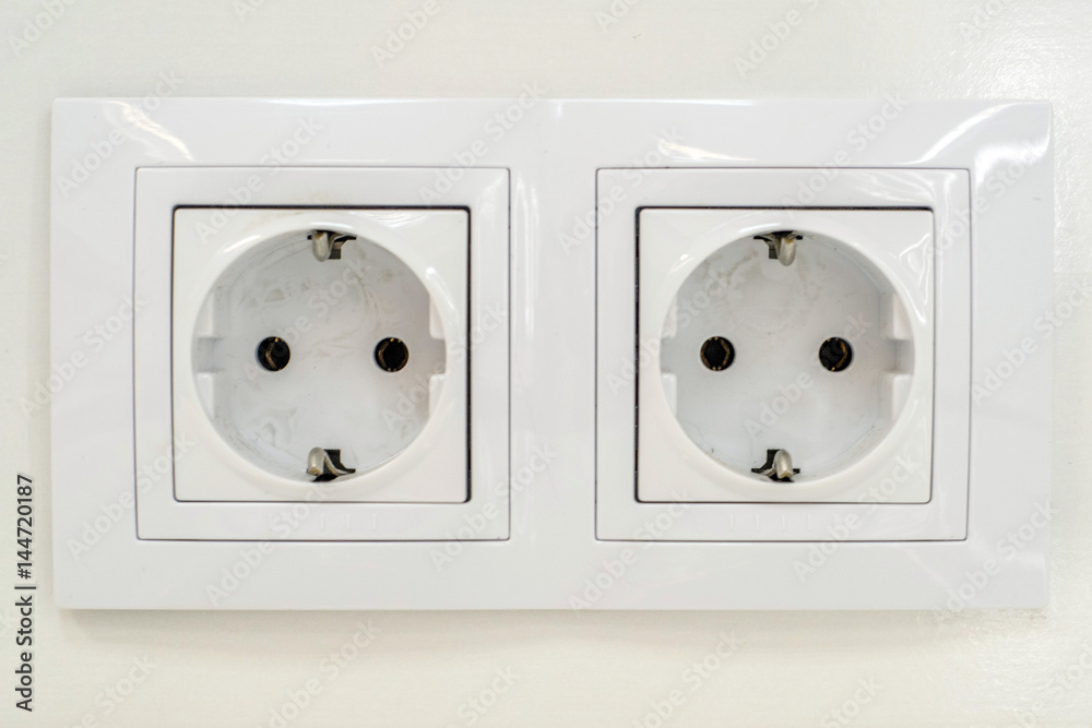 Electrical socket on a wall Electrical socket on a wall