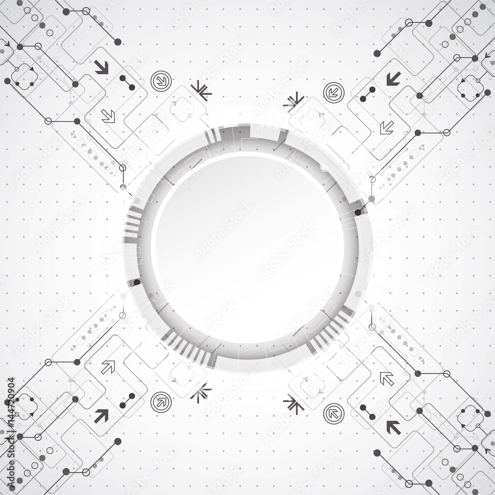 Abstract background with various technological elements. Abstract background with various technological elements.