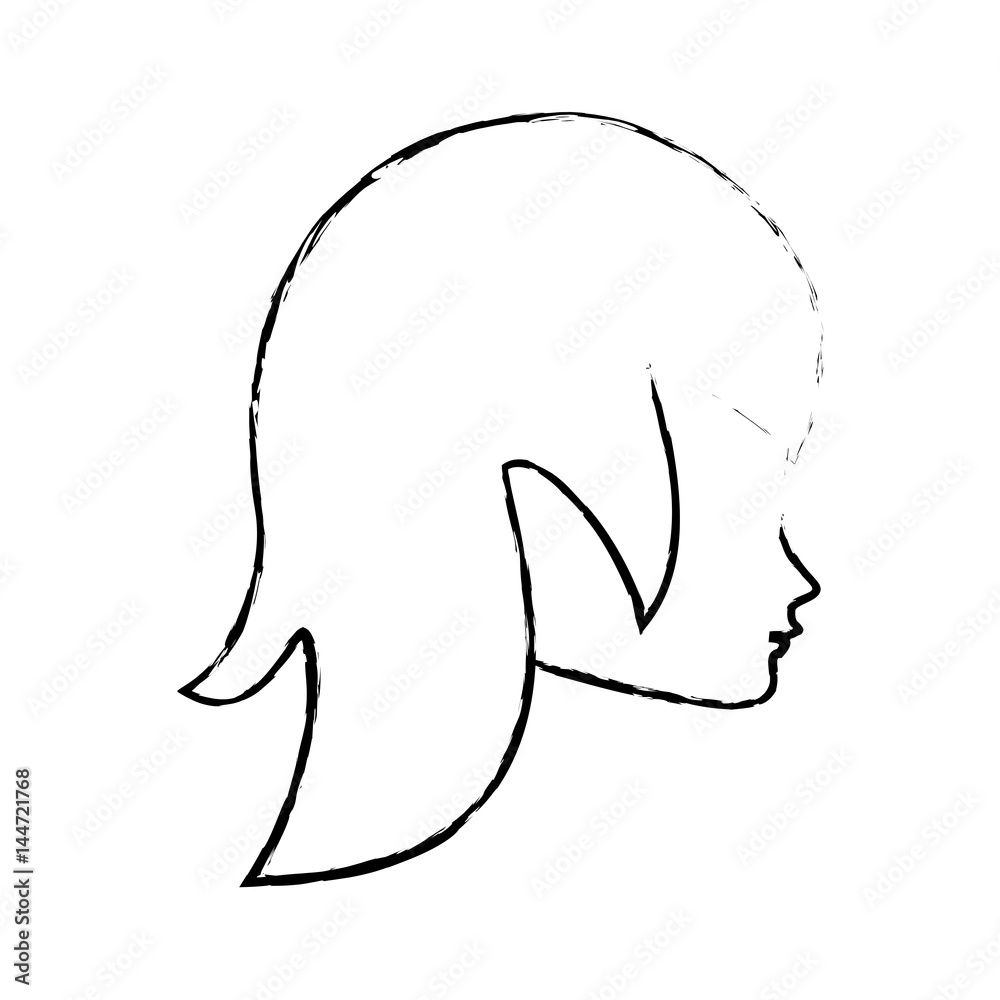 sketch head woman female icon vector illustration eps 10 sketch head woman female icon vector illustration eps 10
