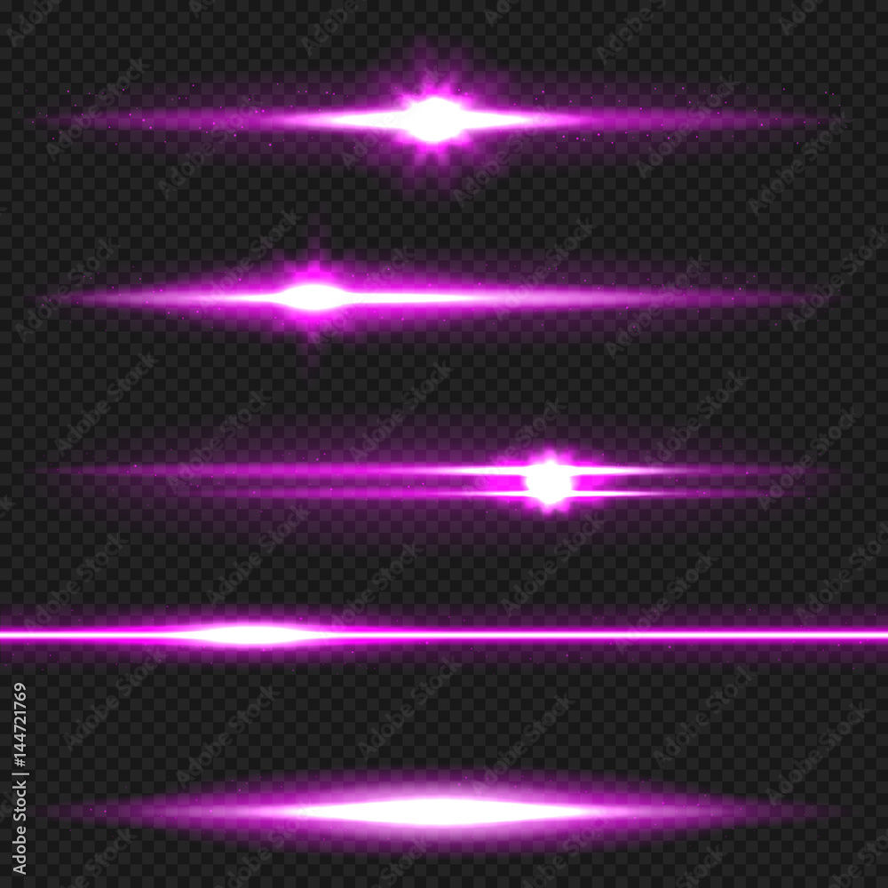 Purple laser beams pack Purple laser beams pack