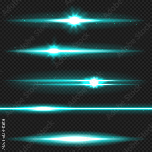 Cyanl aser beams pack