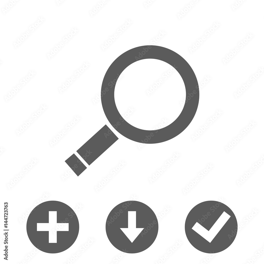 search icon stock vector illustration flat design search icon stock vector illustration flat design