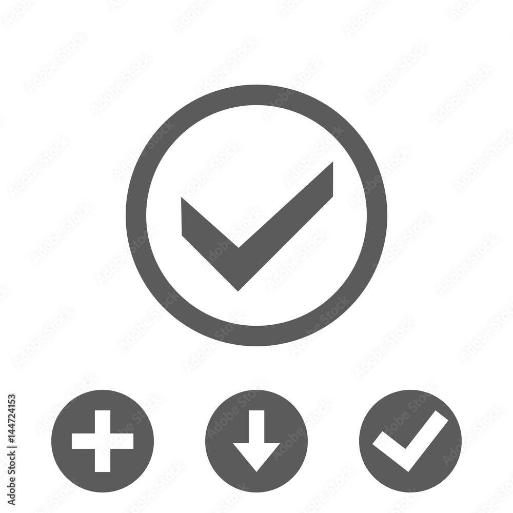 check icon stock vector illustration flat design check icon stock vector illustration flat design
