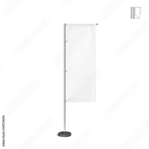 White outdoor feather flag, stander advertising banner shield