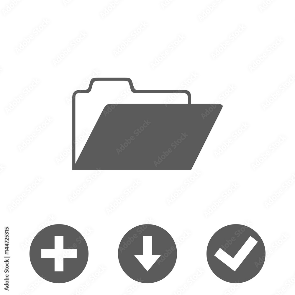 folder icon stock vector illustration flat design folder icon stock vector illustration flat design