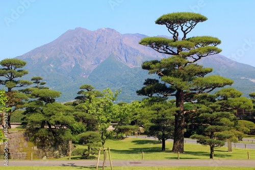 仙巌園から見る桜島