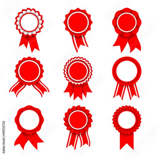 Red Award Medals