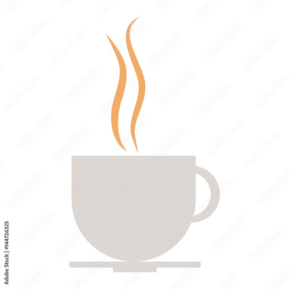 hot coffee cup icon over white background. vector illustration hot coffee cup icon over white background. vector illustration