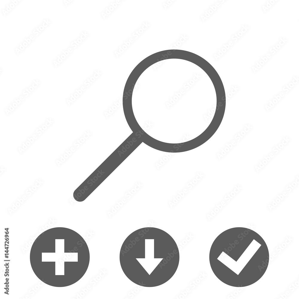 search icon stock vector illustration flat design search icon stock vector illustration flat design
