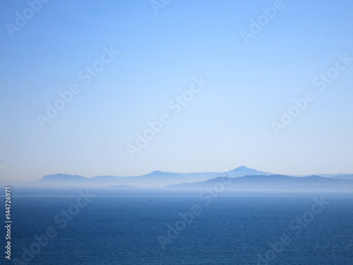 Valokuva View of Dublin Bay and Wicklow Mountains from Howth Head, Co Dublin, Ireland
