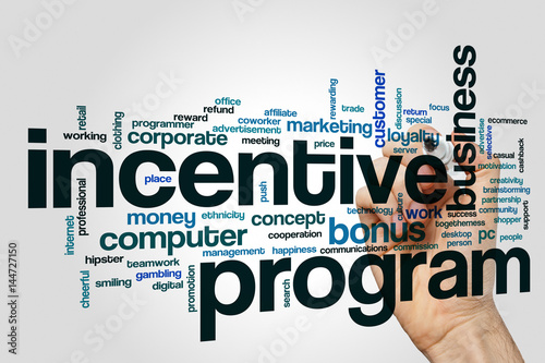 Incentive program word cloud