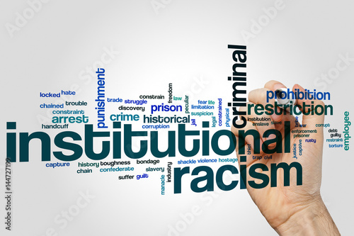 Institutional racism word cloud