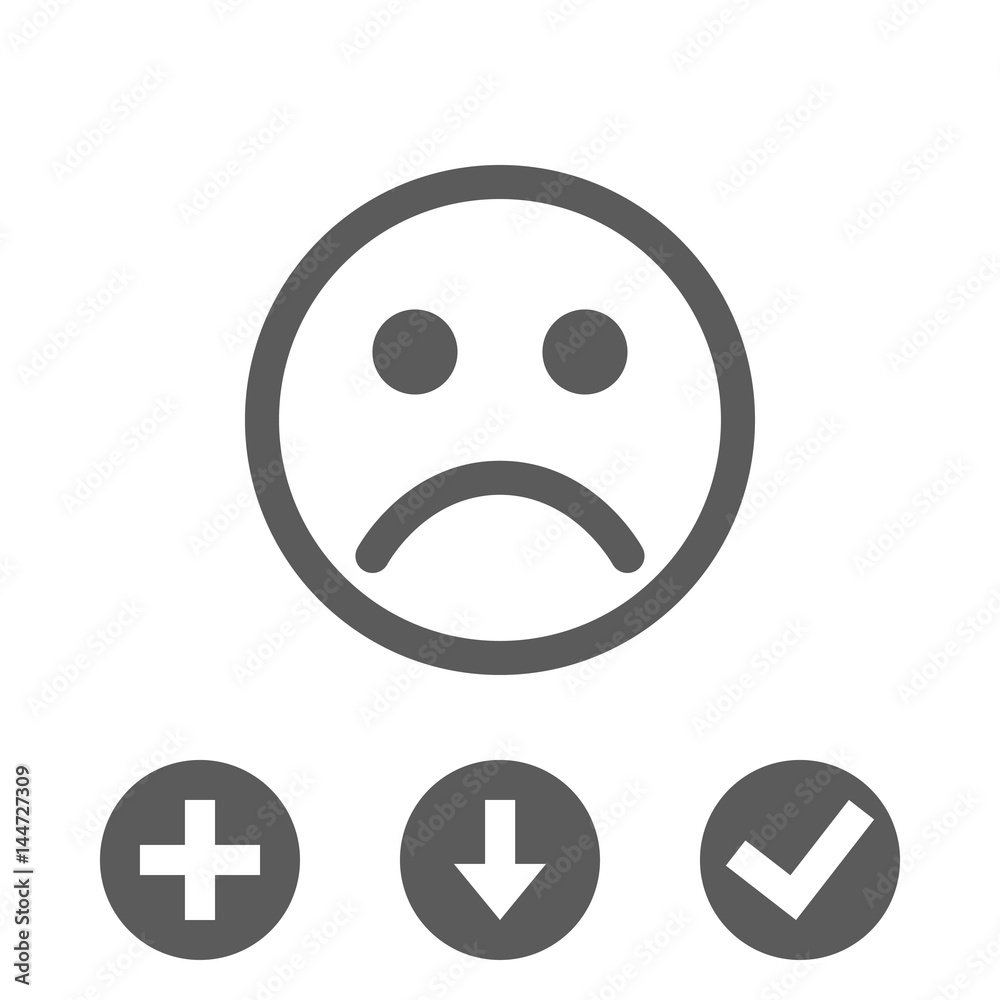 Fototapeta premium Smile icon stock vector illustration flat design