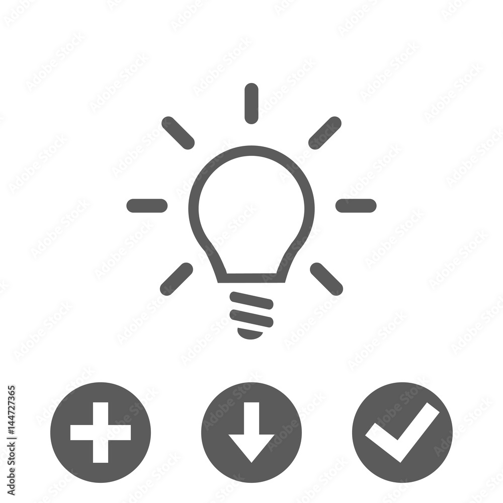 bulb icon stock vector illustration flat design bulb icon stock vector illustration flat design