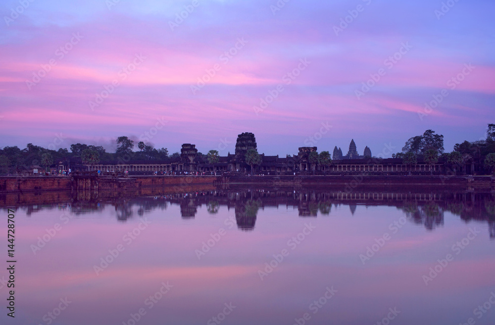 Angkor Wat with reflection, Cambodia