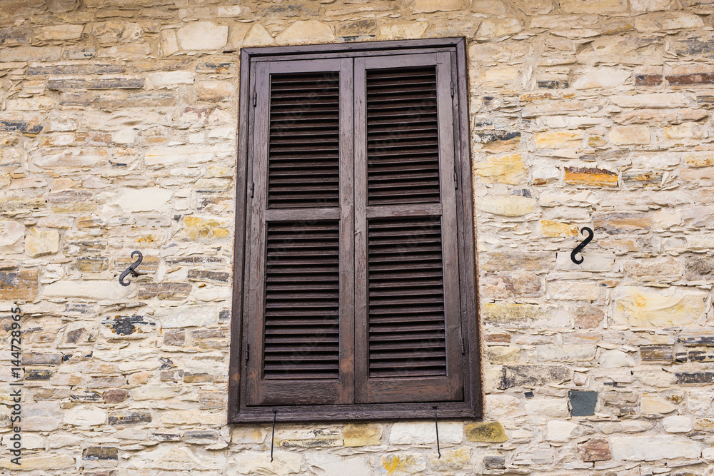 Window with shutters