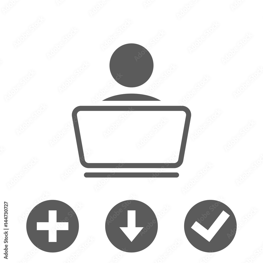 Man icon stock vector illustration flat design Man icon stock vector illustration flat design