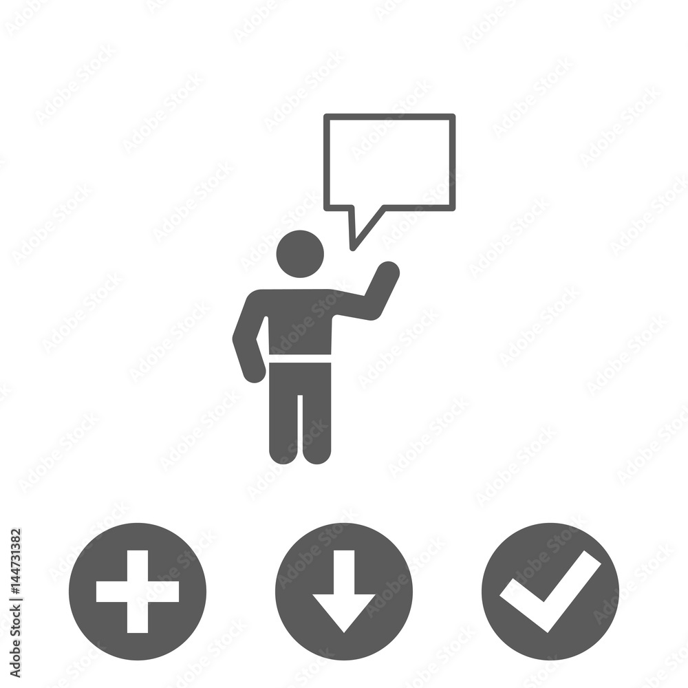 speaking of people, the chat icon stock vector illustration speaking of people, the chat icon stock vector illustration