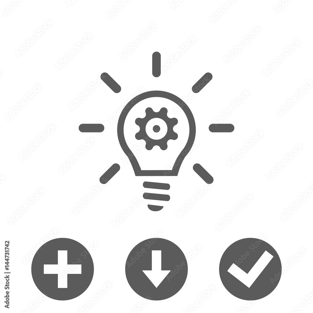 bulb icon stock vector illustration flat design bulb icon stock vector illustration flat design