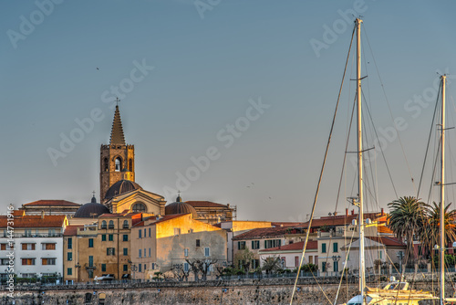 steeple and masts