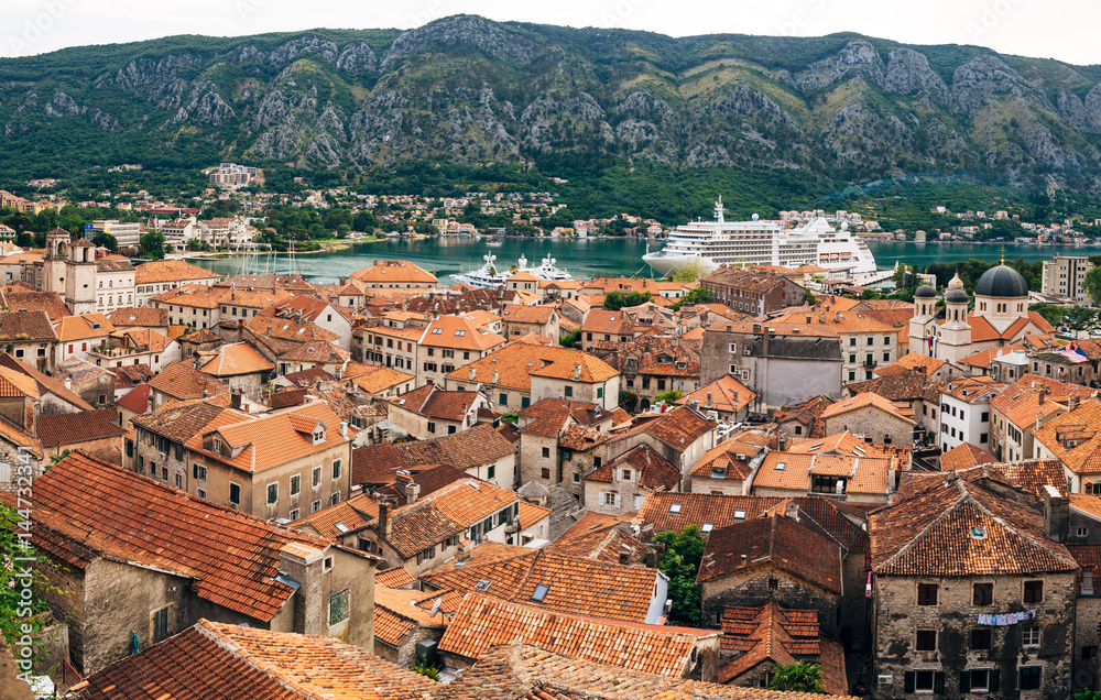 The old town of Kotor in Montenegro