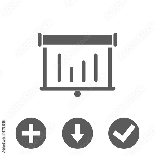 lectern with microphone icon stock vector illustration flat design