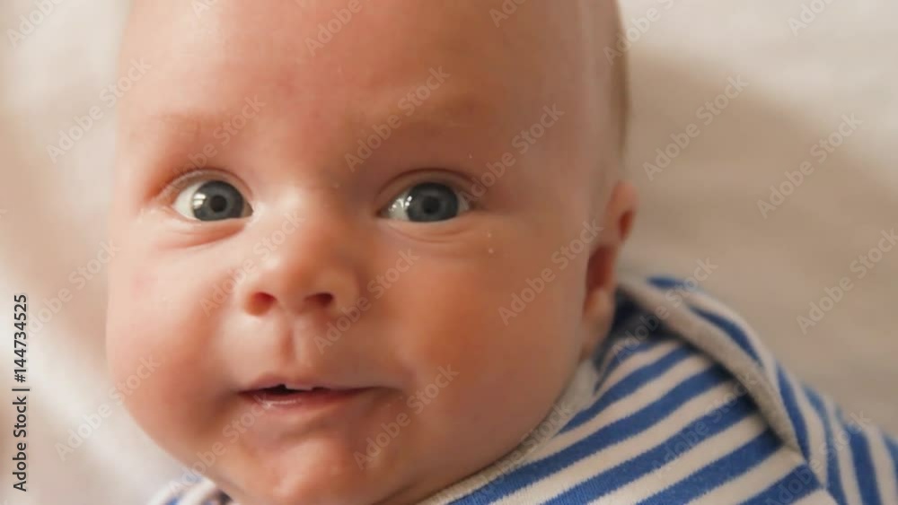Sight of a newborn baby child's eyes macro baby look close up shot Sight of a newborn baby child's eyes macro baby look close up shot