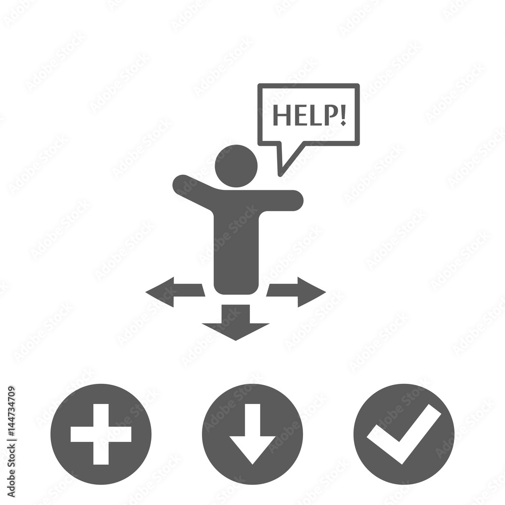 help icon stock vector illustration flat design help icon stock vector illustration flat design