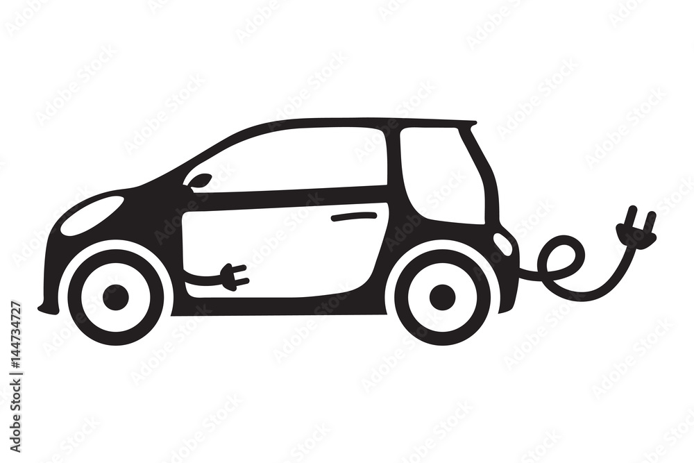 car ecology isolated vehicle green concept icon electric vector auto