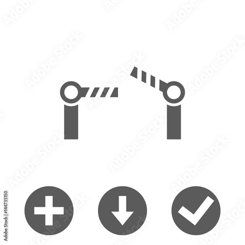 barrier icon stock vector illustration flat design