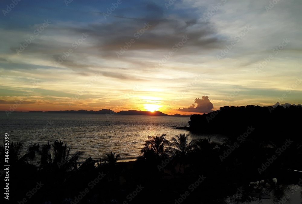 Sonnenuntergang auf Krabi