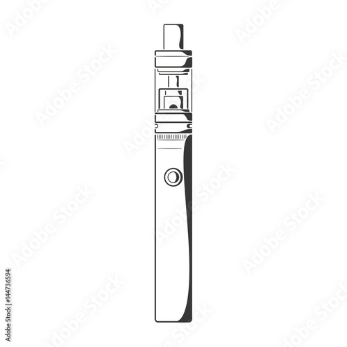 Black thin vape pen icon