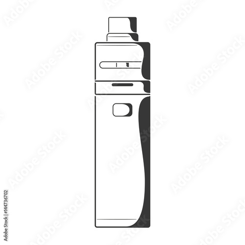 Black huge size vape pen icon
