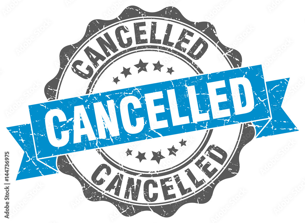 Fototapeta premium cancelled stamp. sign. seal