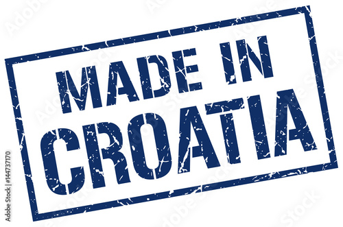 made in Croatia stamp