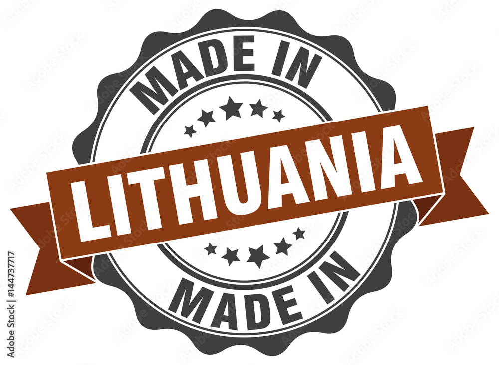 Fototapeta premium made in Lithuania round seal