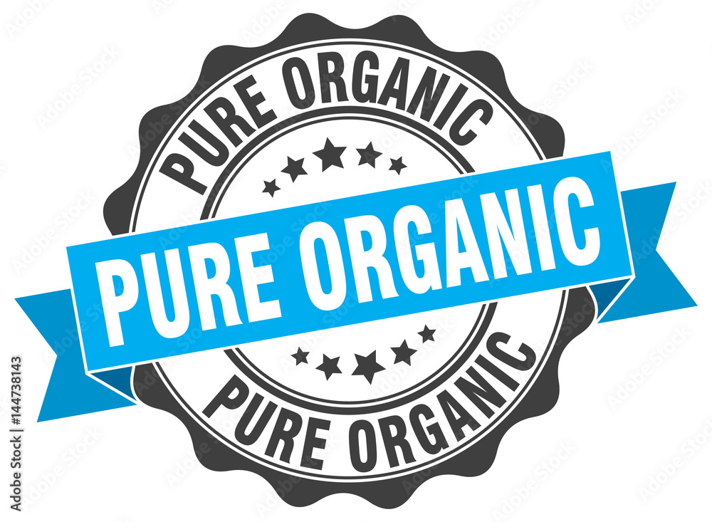 pure organic stamp. sign. seal
