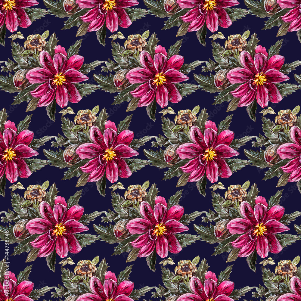 Watercolor flowers Watercolor flowers