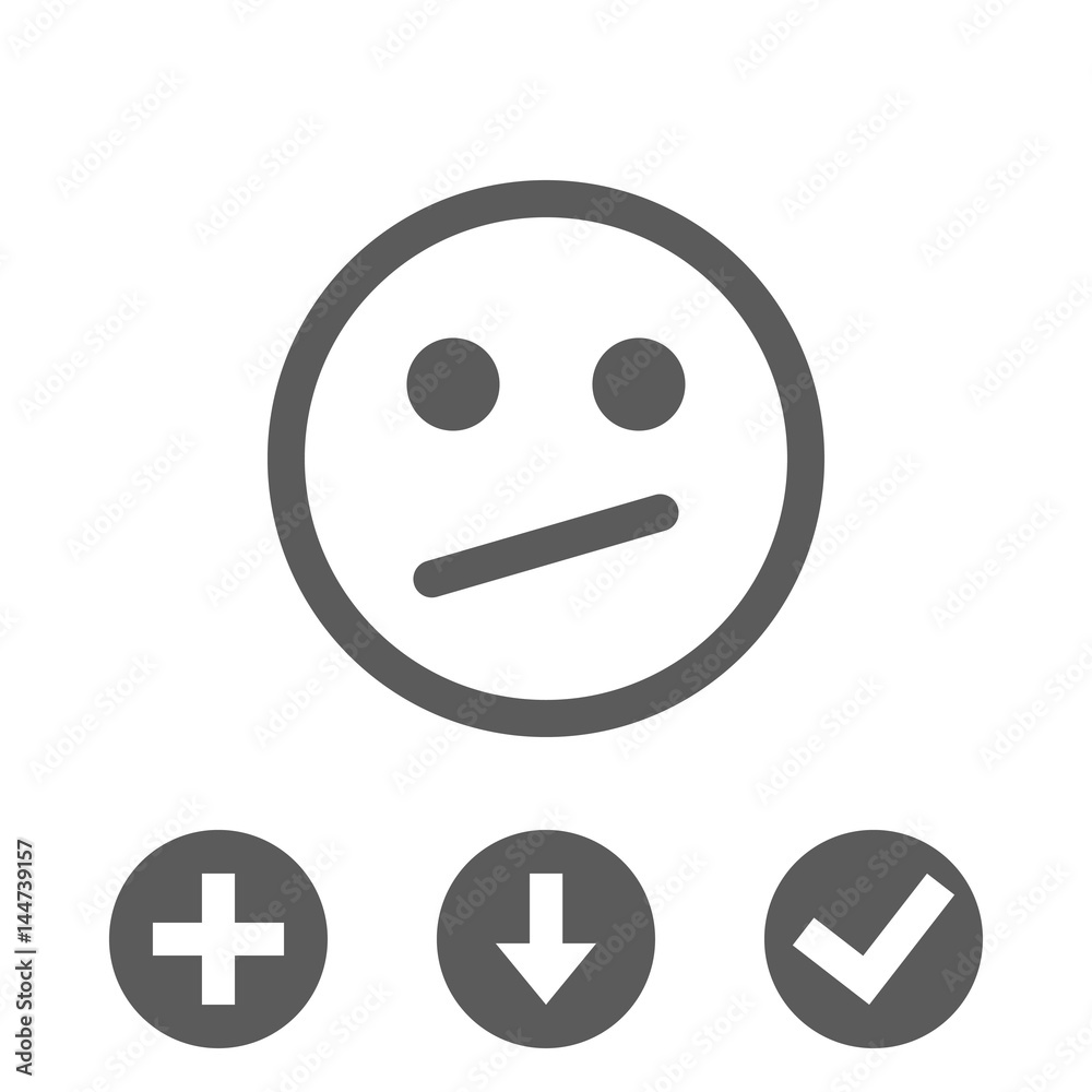 Smile icon stock vector illustration flat design