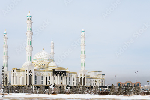 New mosque in the capital of Kazakhstan. The Mosque Hazrat Sultan in Astana