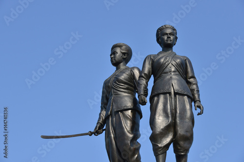 Two Heroines Monument is a memorial statue of the heroines Thao Thep Kasattri and Thao Sri Sunthon, who rallied islanders in 1785 to repel Burmese invaders.