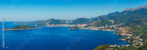 Fototapeta Naklejka Na Ścianę i Meble -  The Budva Riviera in Montenegro. Sea coast of Montenegro.