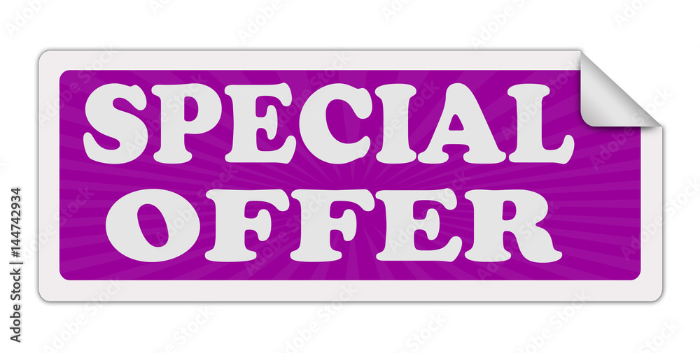 Special offer speech bubble label or sign Special offer speech bubble label or sign