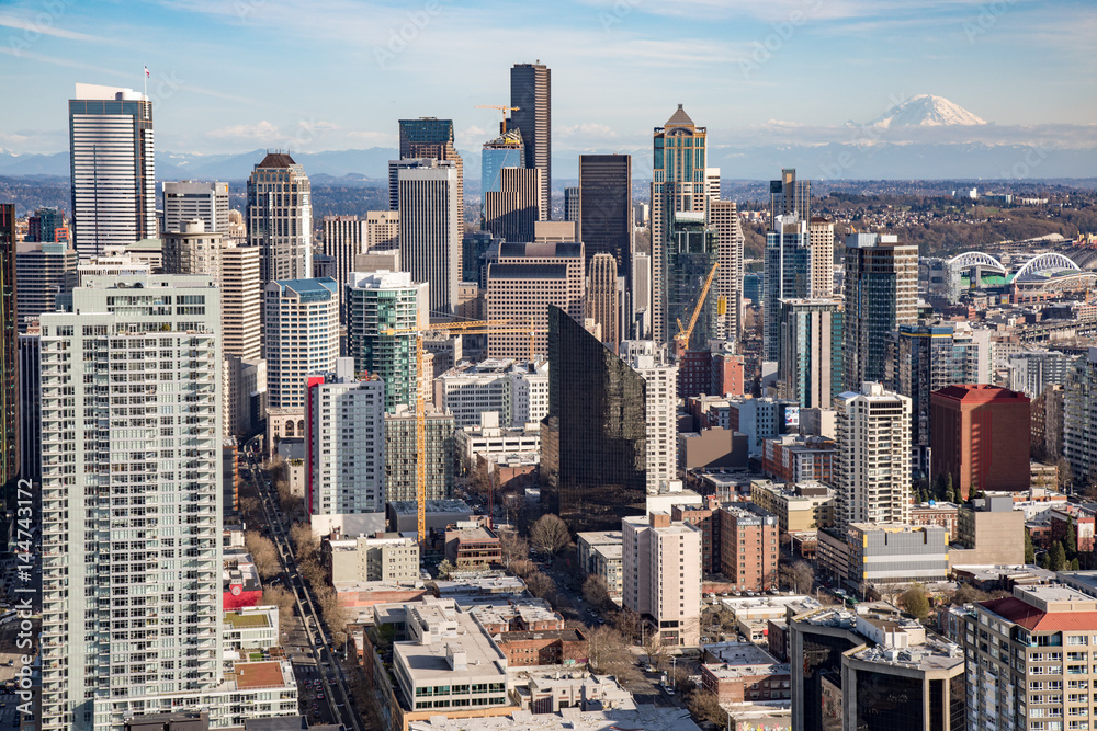 Naklejka premium Seattle Cityscape