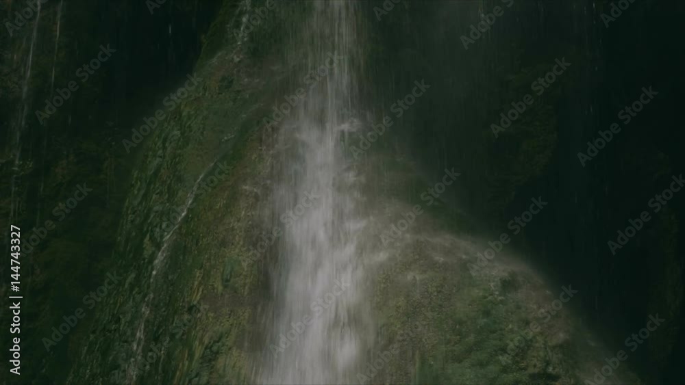 Waterfall in cave slow motion Waterfall in cave slow motion