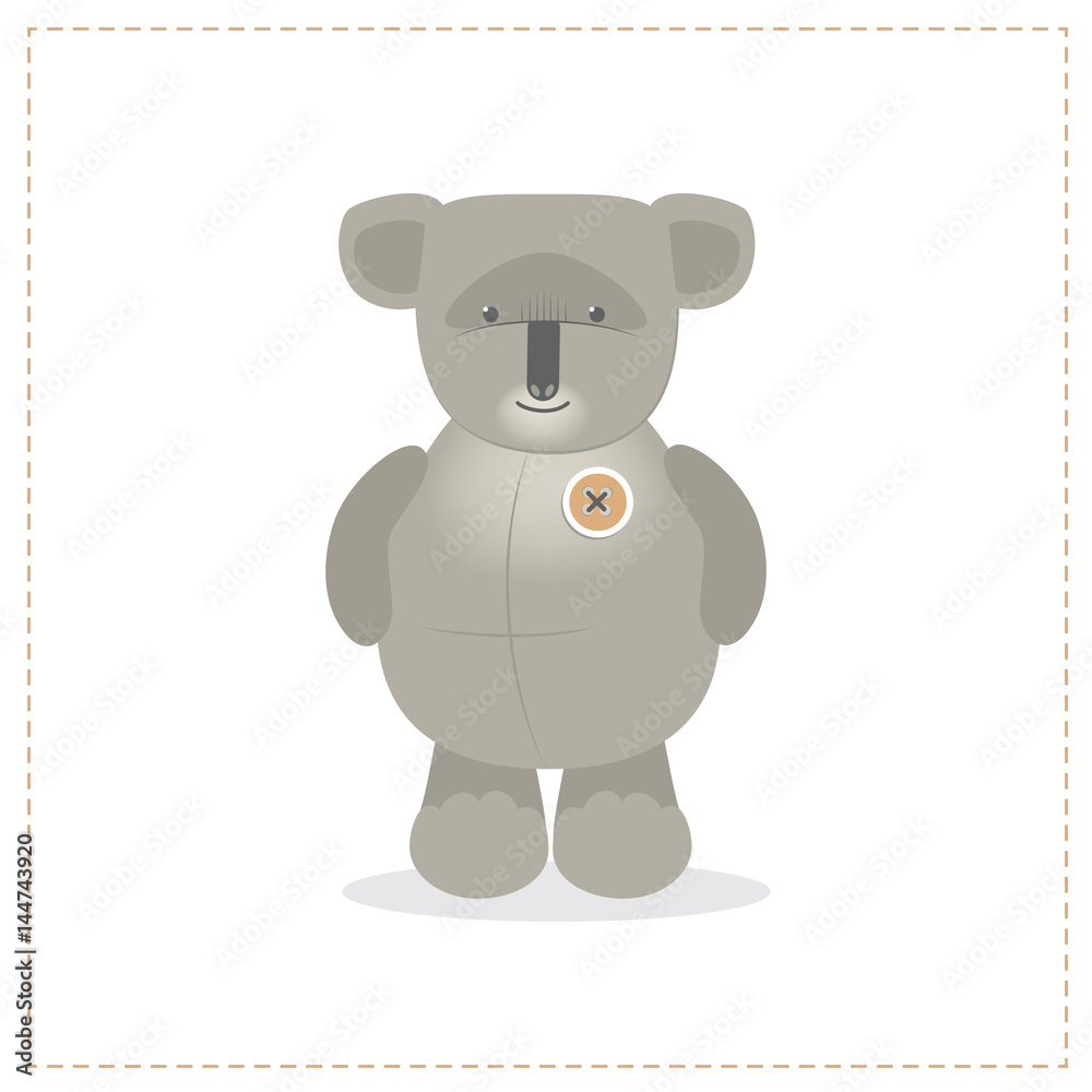 Koala, animal exotic, toy, cartoon vector