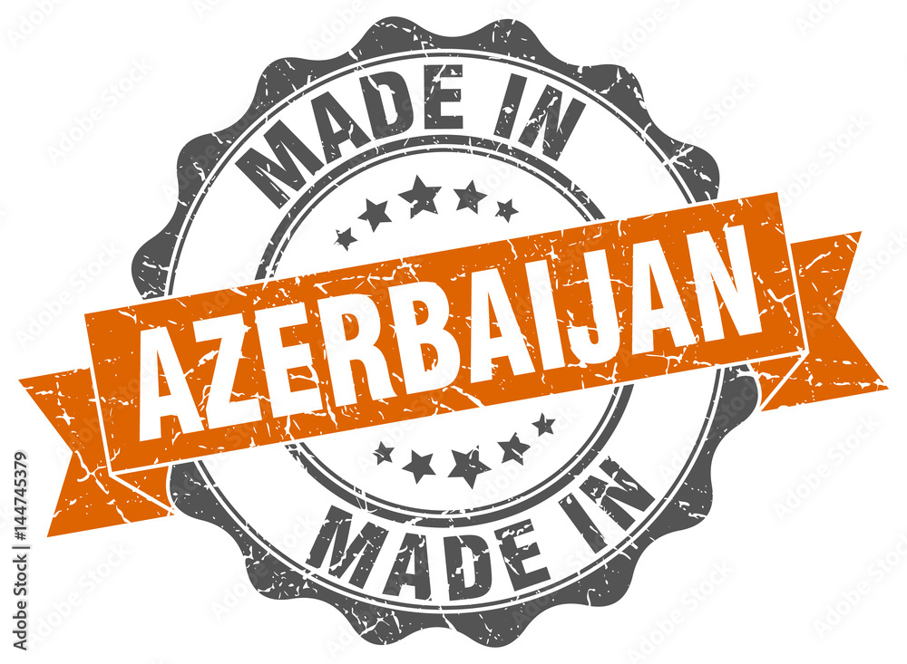 Obraz premium made in Azerbaijan round seal