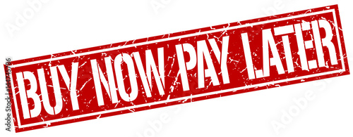 buy now pay later square grunge stamp