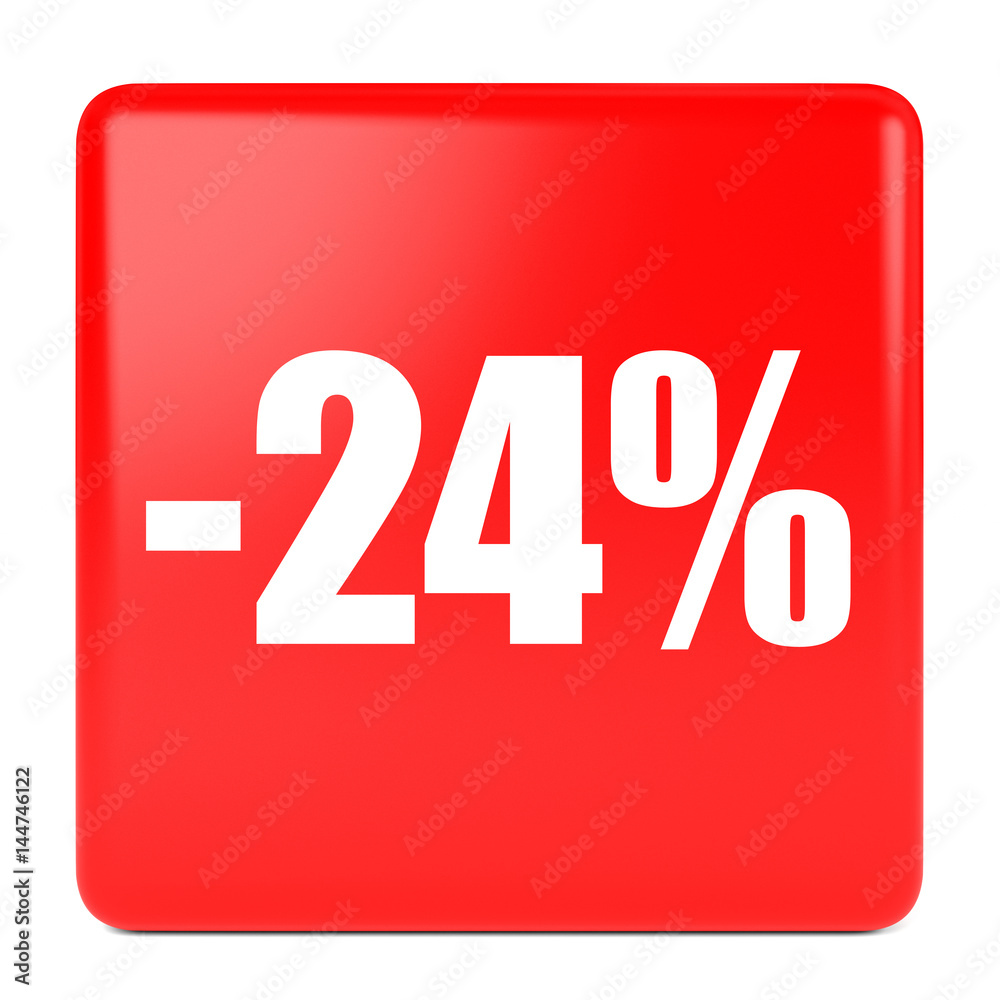 Twenty four percent off. Discount 24 %. Twenty four percent off. Discount 24 %.