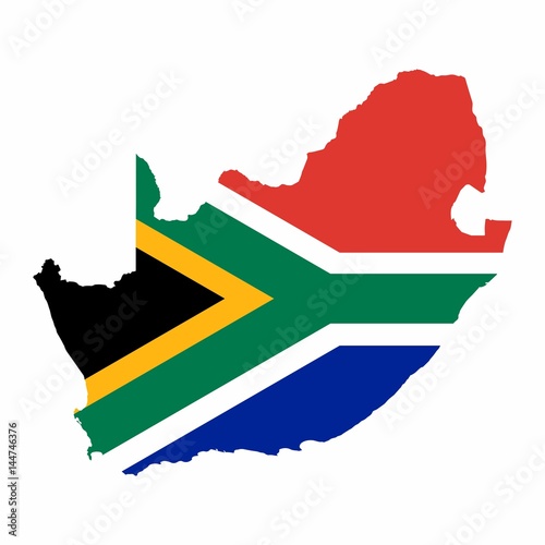 Map of South Africa vector design isolated on white background
